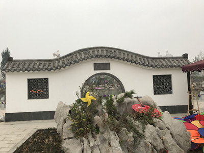 秀山秀水 仿古建筑 園林古建筑工程假山噴泉