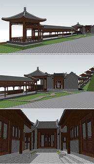 su建筑模型 sketchup草圖大師建筑模型模板下載