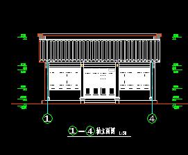 某環境整治工程仿古建筑群施工圖紙免費下載 園林古建