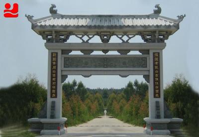 供應(yīng)精品直銷風(fēng)水?dāng)[件寺廟宗祠山門牌坊 福州旗福禪寺工程實例園林古建