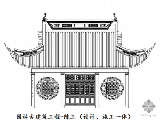 大殿cad圖紙 寺廟仿古游廊cad圖例規劃圖 仿古古建設.