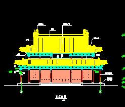 某佛教文化園金殿古建筑施工圖紙免費(fèi)下載 園林古建