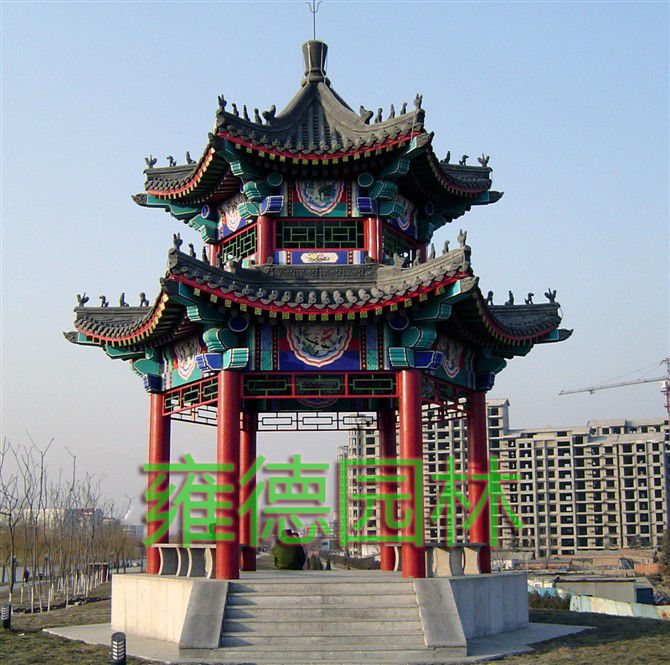 重檐六角亭產(chǎn)品圖片,重檐六角亭產(chǎn)品相冊 - 保定雍德園林古建筑工程有